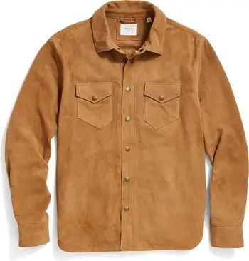 Suede Snap Front Work Shirt | Nordstrom