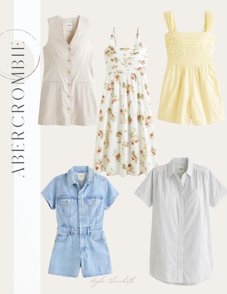 Abercrombie, new spring and summer arrivals that I’m loving! I typically wear a small or extra small tall in their dresses! 

#LTKFindsUnder50 #LTKFindsUnder100
