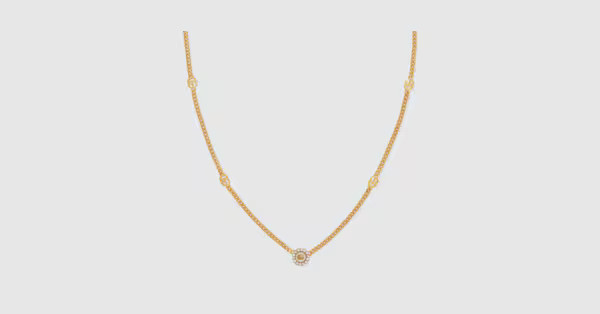 GG Marmont Double G flower necklace | Gucci (US)