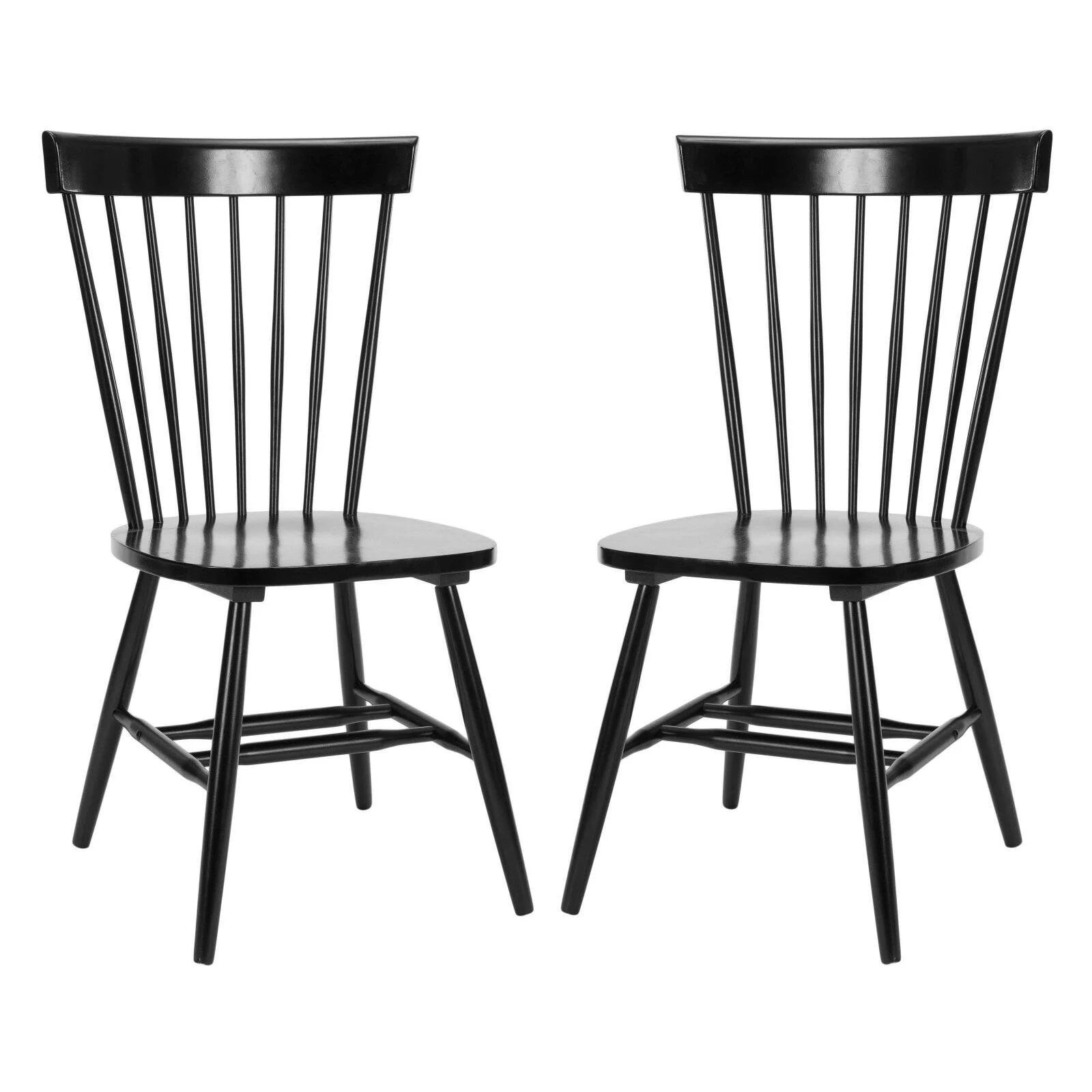 Safavieh Joslyn Dining Side Chairs - Black - Set of 2 - Walmart.com | Walmart (US)