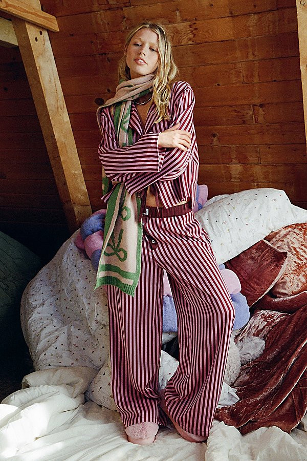 Out From Under Avril Satin Boxer Pant in Red, Women's at Urban Outfitters | Urban Outfitters (US and RoW)