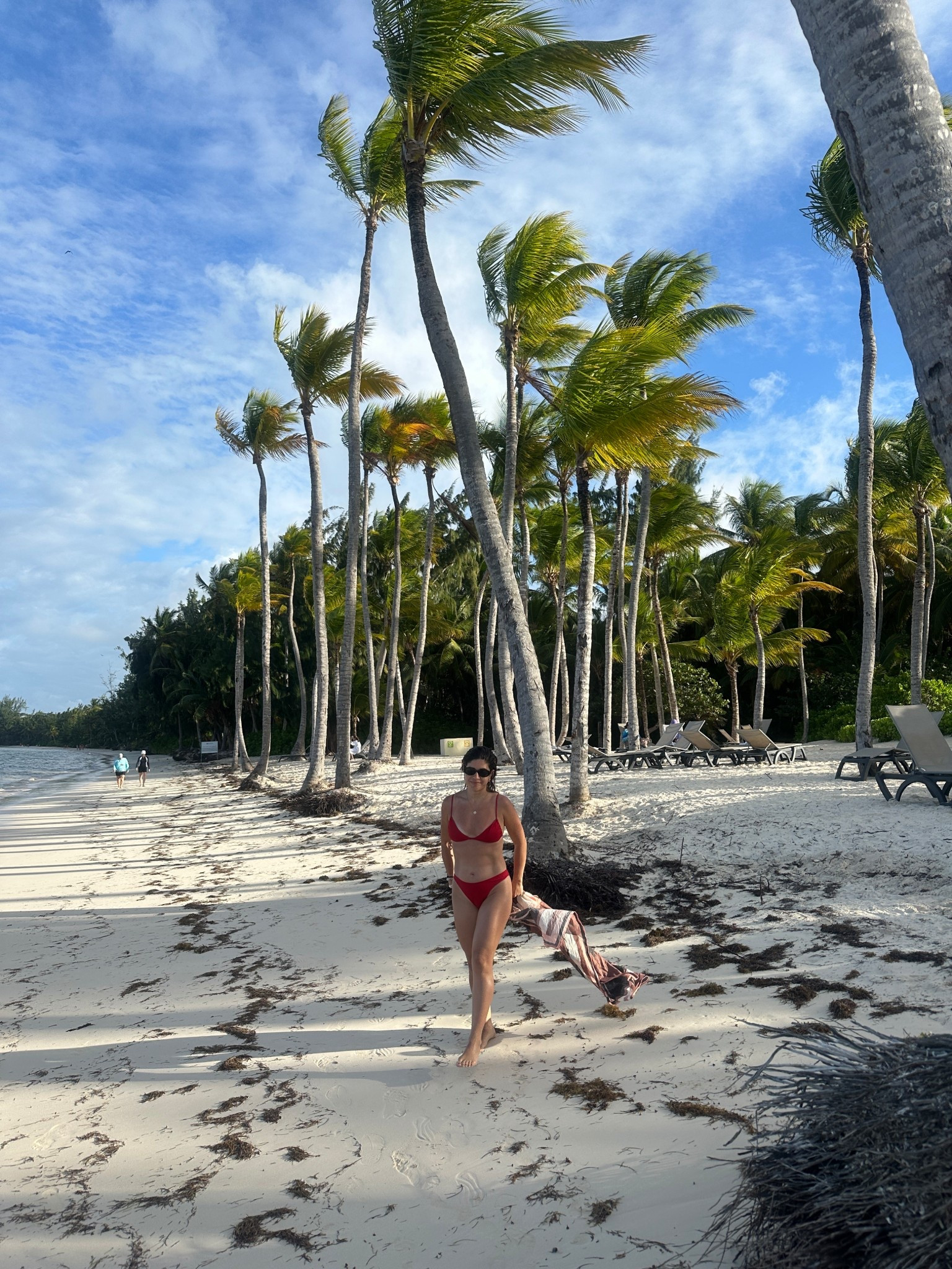 Resort wear essentials! This red bikini from H&M was such a good find and loved the price point. 
It runs a little small. I went up a size on the bottom. 
Bikini top size small
Bikini bottom size small

#LTKSeasonal #LTKTravel