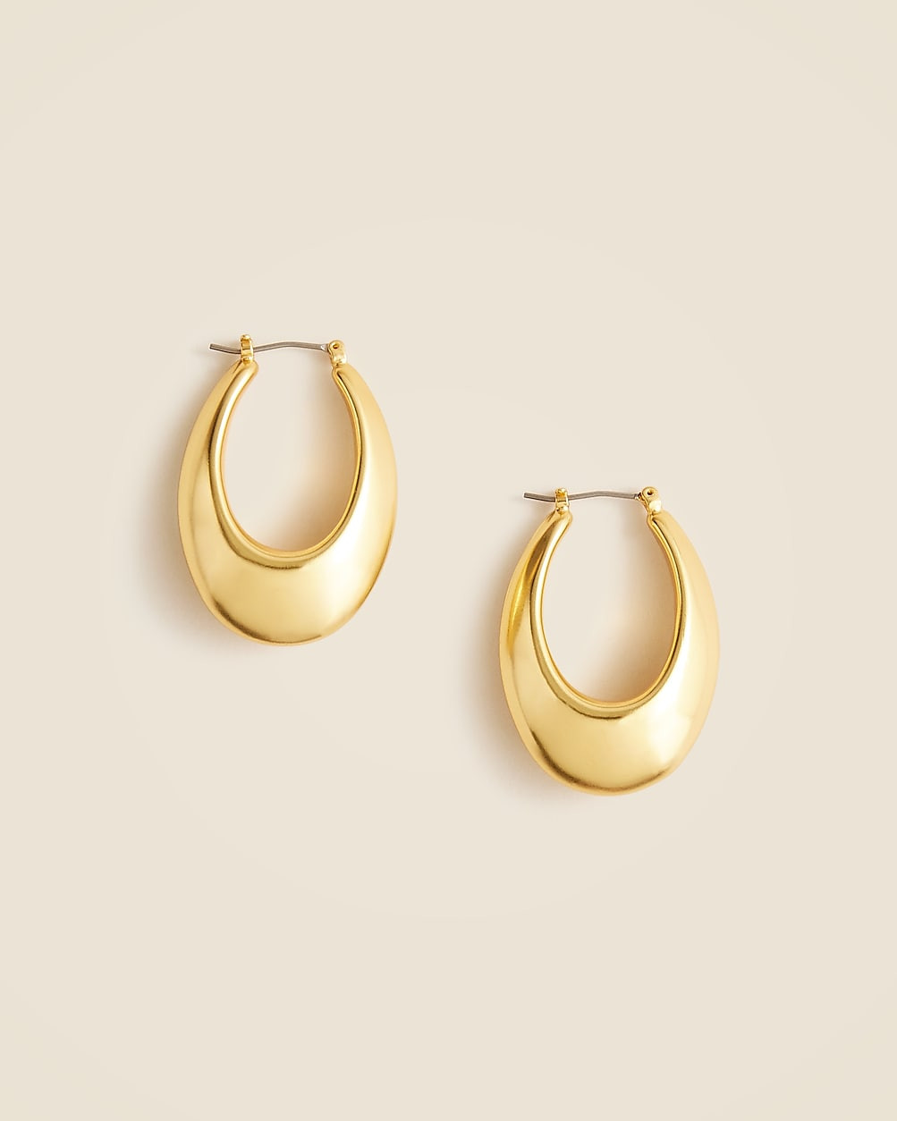 Gold-plated hoop earrings | J. Crew US