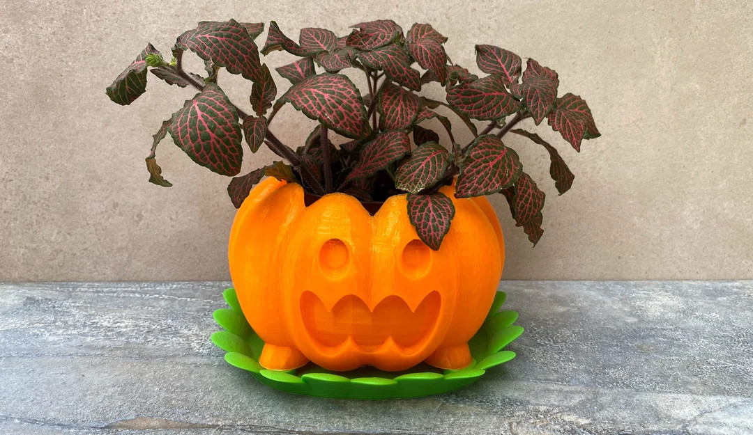 Pumpkin Planter - Etsy | Etsy (US)