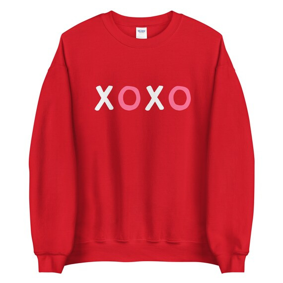 XOXO Hugs & Kisses Valentines Day Sweatshirt Unisex | Etsy | Etsy (US)