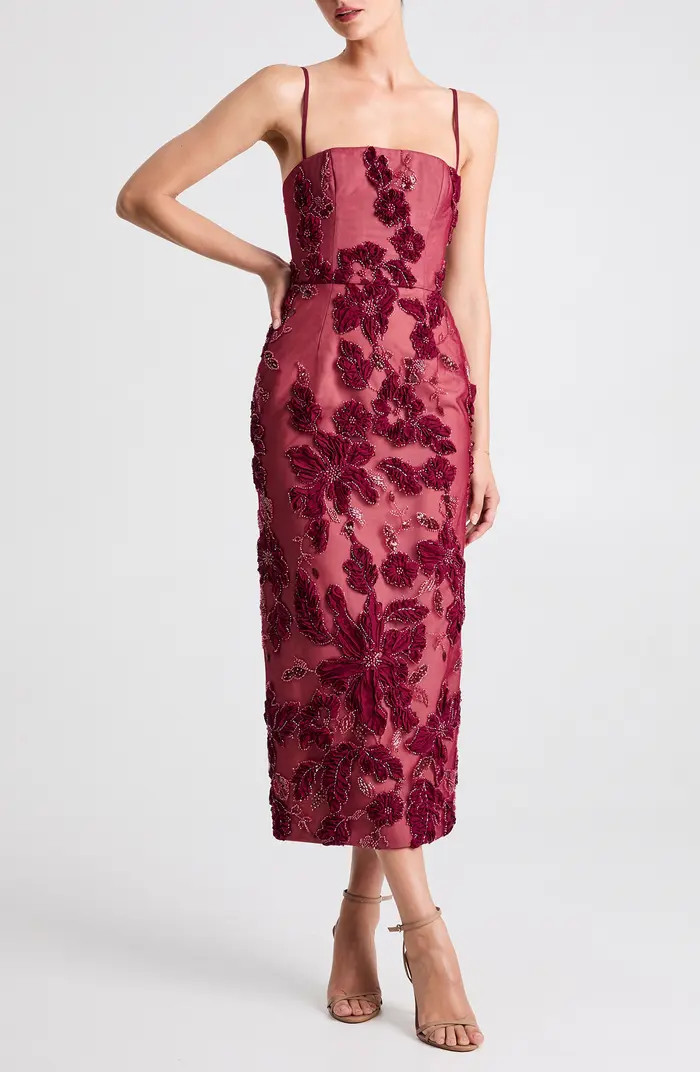 Gemma Beaded Floral Cocktail Dress | Nordstrom