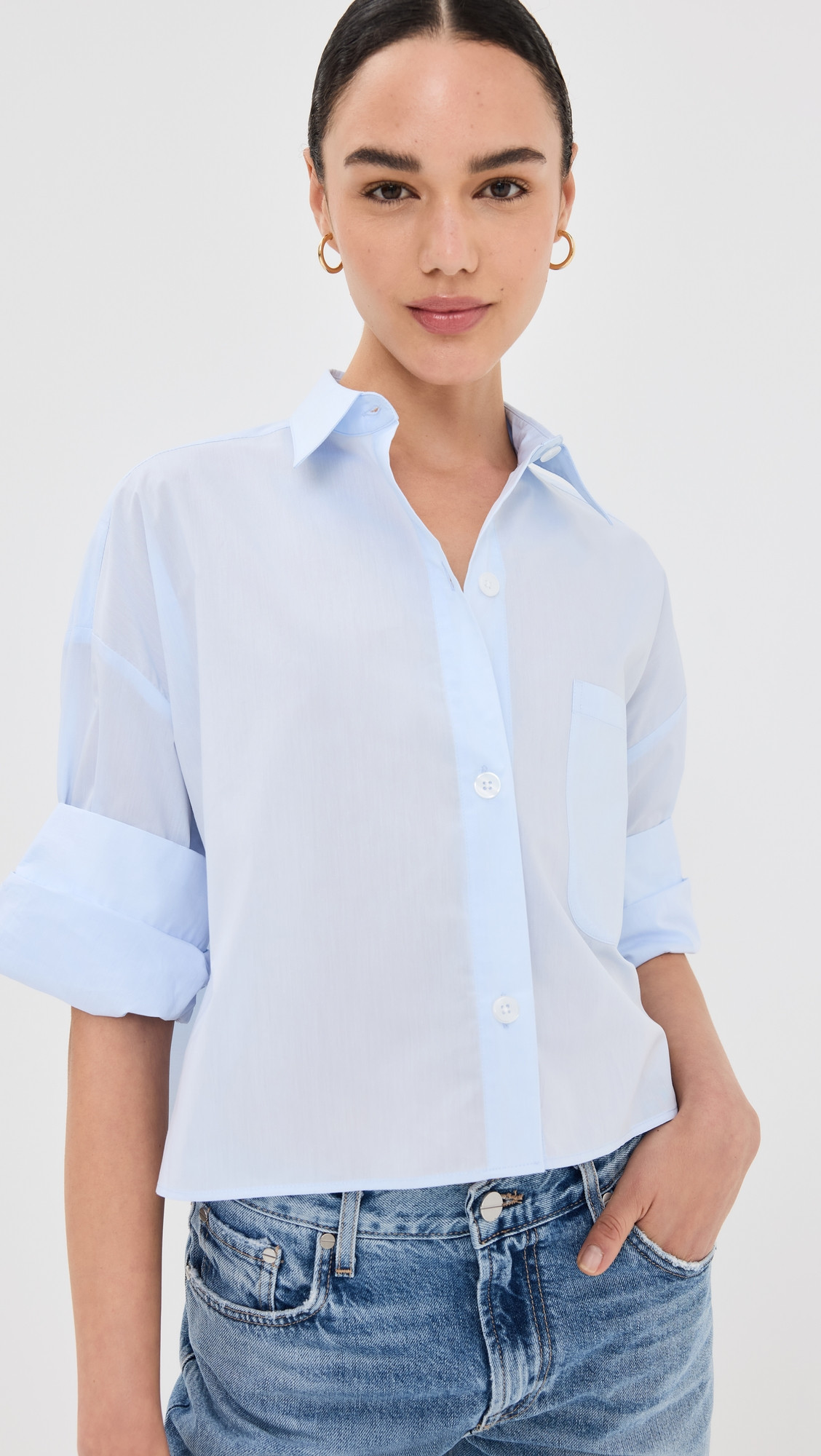 TWP Next Ex Shirt Baby Blue XS/S | Shopbop