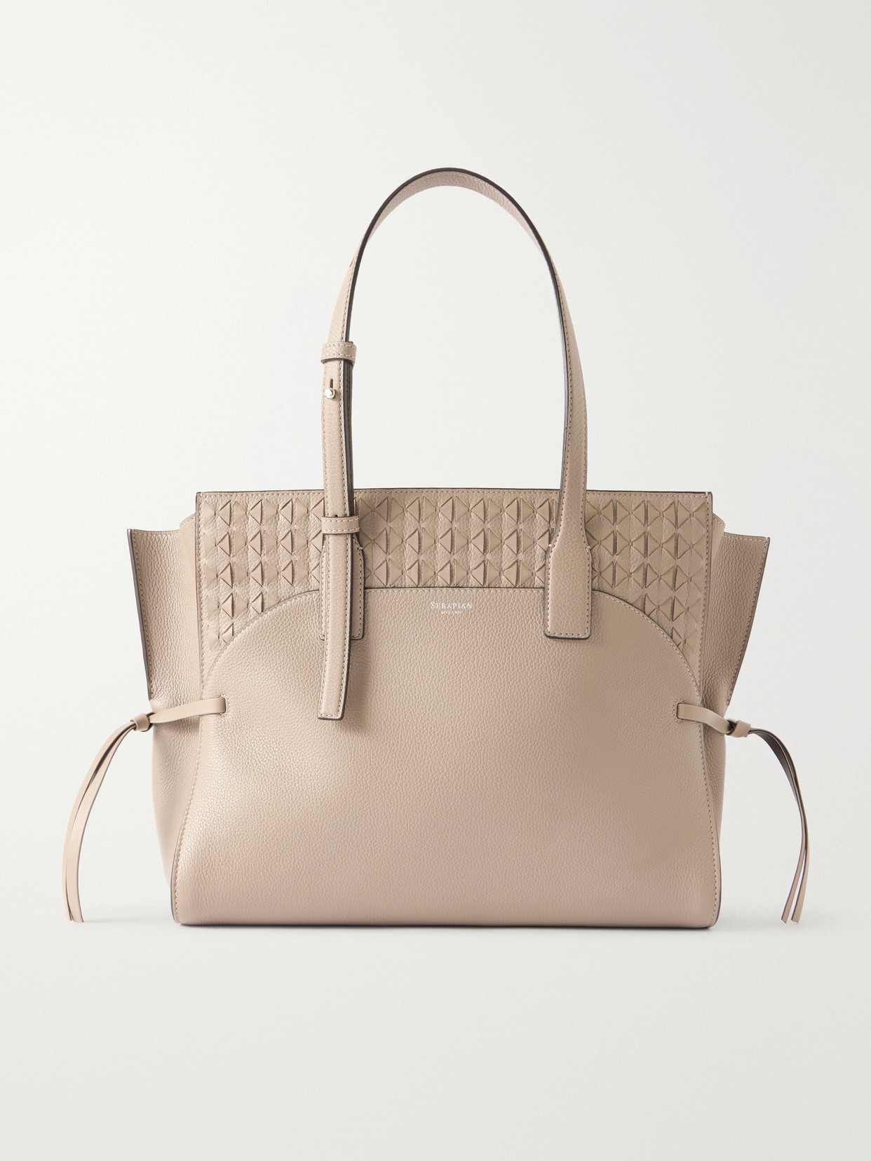 Serapian - Maro Medium Textured-leather Tote - Brown | NET-A-PORTER (US)
