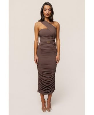JLUXLABEL Women's Opulent Ruched Midi Dress - Macy's | Macy's