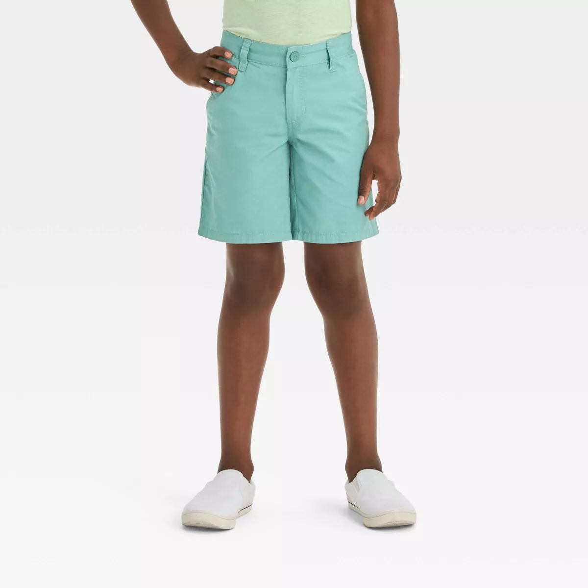 Boys' Flat Front 'At the Knee' Chino Shorts - Cat & Jack™ | Target