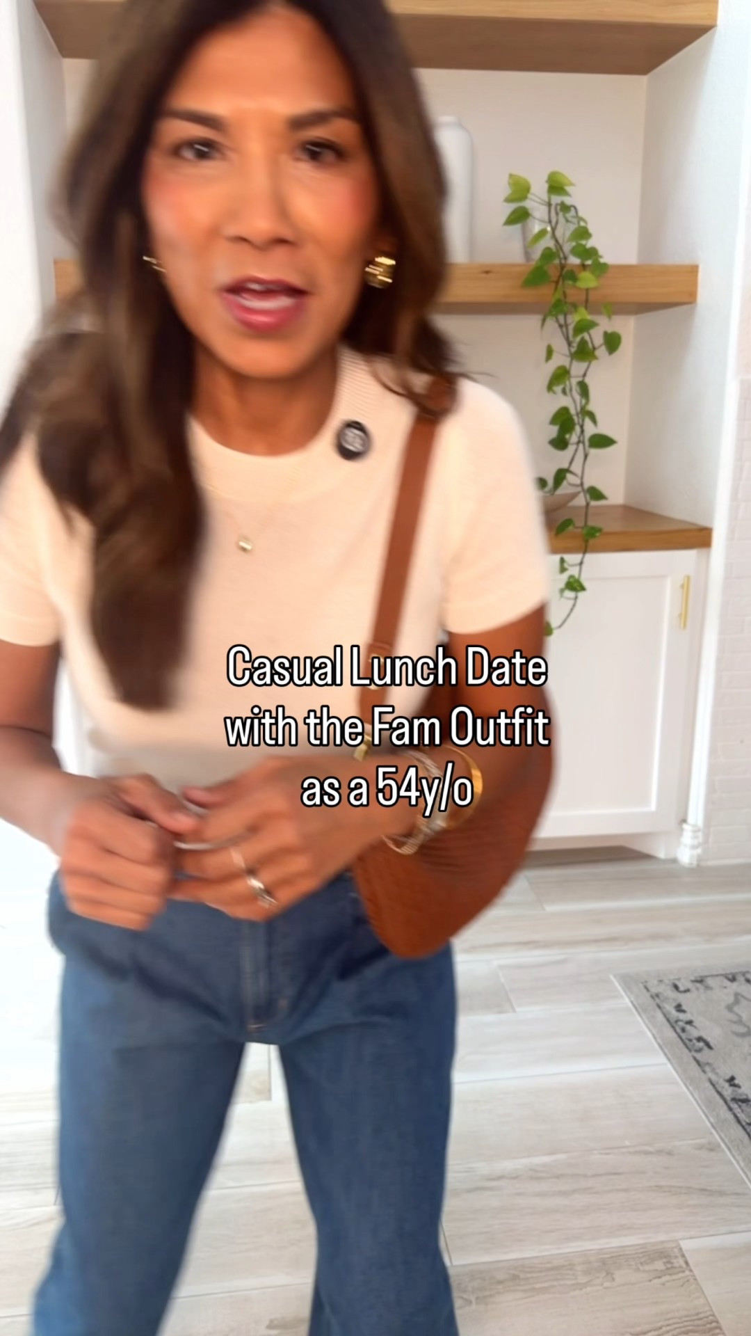 I’m 5’2” 118#ish for reference 
Top in small tts.
Denim trousers in size 2 short length tts. 
Cardigan in. XS runs big I suggest  sizing down, color Ivory. 
Bag in small, cognac. 
Spring outfit, fashion over 40, over 50 style, midlife fashion, petite fashion,midlife fashion, affordable fashion, fashion over40 



#LTKdayinmylife #LTKmomlife #LTKOver40