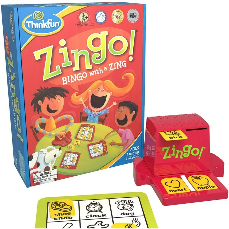 ThinkFun Zingo Bingo Award Winning Preschool Game for Pre-Readers and Early Readers Age 4 and Up | Walmart (US)