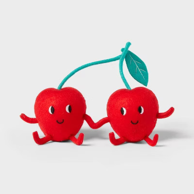 Felt Cherry Duo Valentine's Day Figurine - Spritz™ | Target