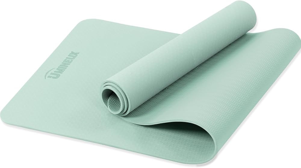 Yoga Mat Non Slip, Pilates Fitness Mats, Eco Friendly, Anti-Tear 1/4" Thick Yoga Mats for Women, ... | Amazon (US)