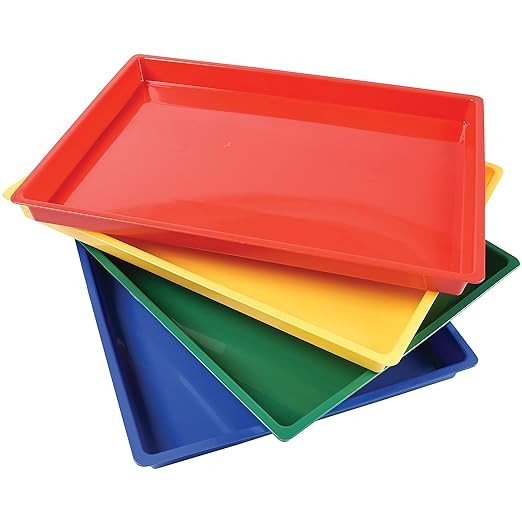 Constructive Playthings Messy Trays, Contains Mess For Arts and Crafts, Premium Plastic Construct... | Amazon (US)