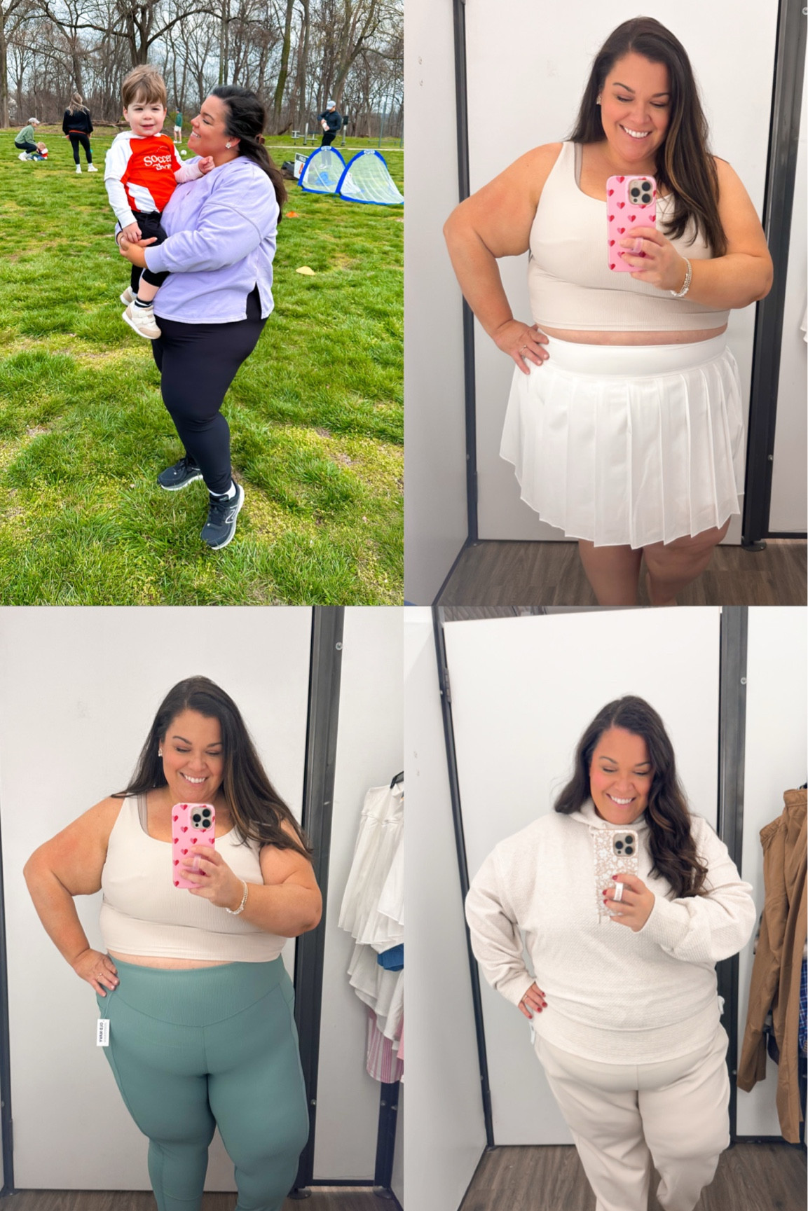 Old navy has 50% off their active wear right now! I love their body suits, leggings,  joggers and half zips. I always size up one in the tops, size up 1 in leggings, and size up 2 in their dynamic hoodies

#LTKFindsUnder50 #LTKPlusSize #LTKActive