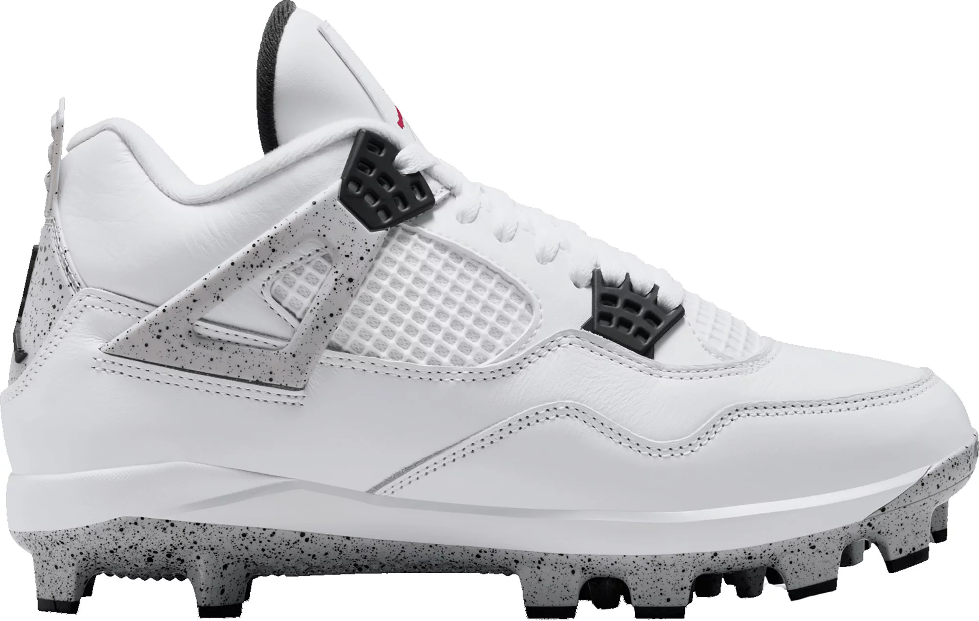 Jordan 4 Retro MCS Baseball Cleats, Size 16, White/Red/Black | DICK'S Sporting Goods