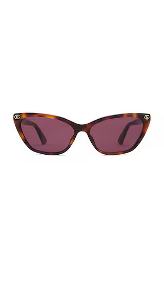 Gucci Cat Eye Sunglasses in Brown. | Revolve Clothing (Global)