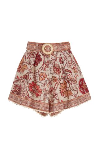 Vitali Trimmed Tuck Linen Mini Shorts | Moda Operandi (Global)