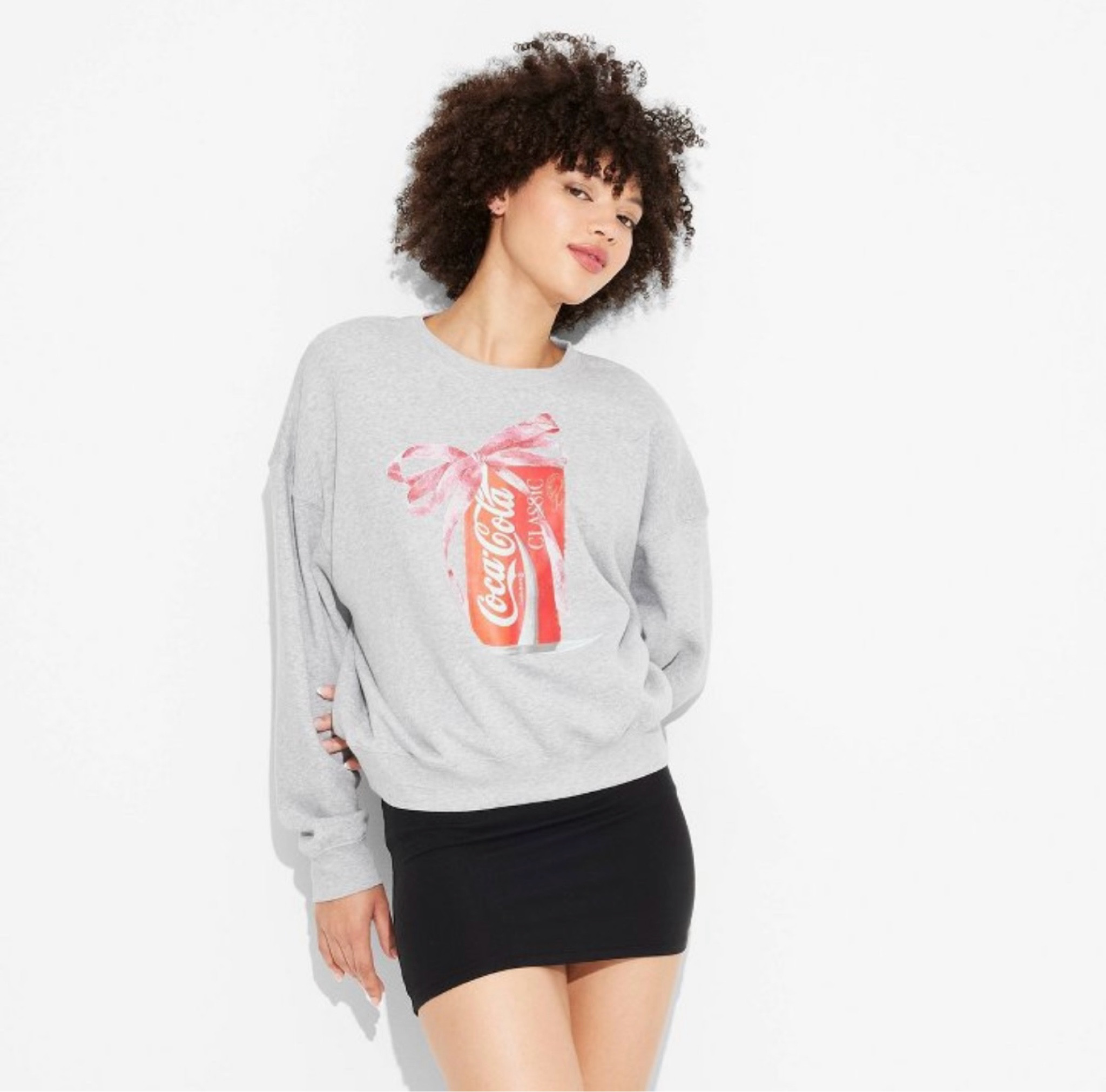 How cute is this new Coke bow sweatshirt from target!