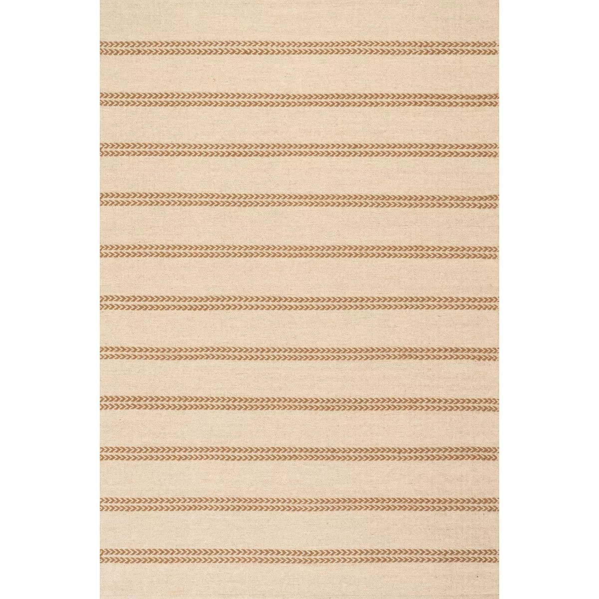 Nate Berkus x Rugs USA - York Striped Wool Cozy Area Rug, 3' x 5', Tan | Target