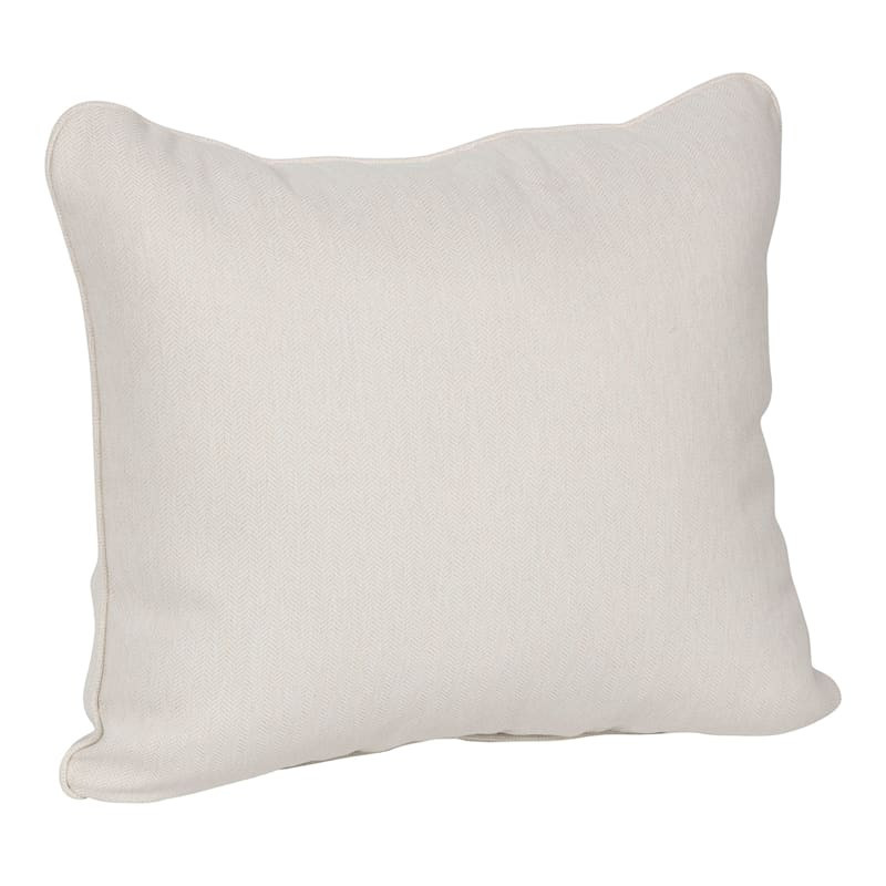 Tristin Heather White Outdoor Back Cushion | At Home