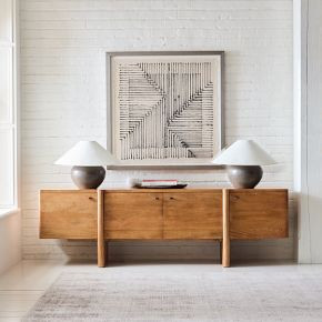 Otto Solid Wood Media Console (80"–96") | West Elm (US)