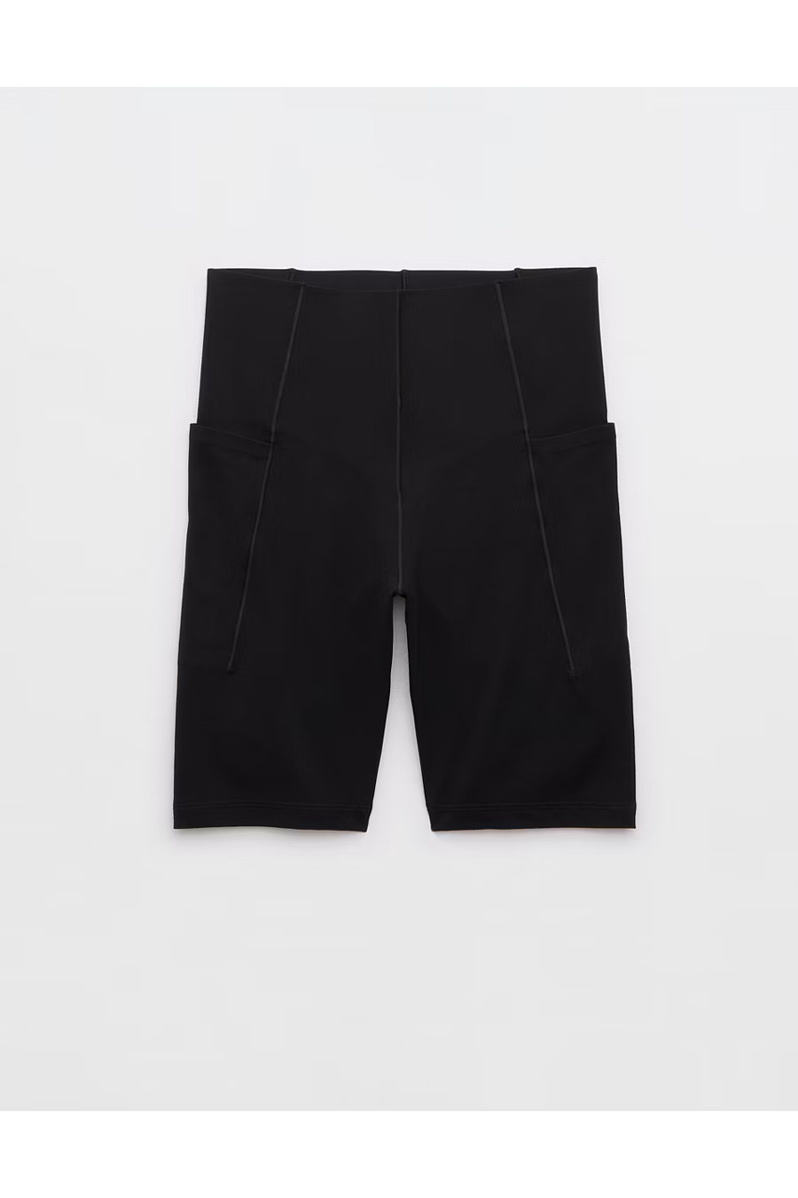 OFFLINE By Aerie Real Me Xtra Hold Up Pocket 7 Bike Short Women's True Black XXS | Aerie