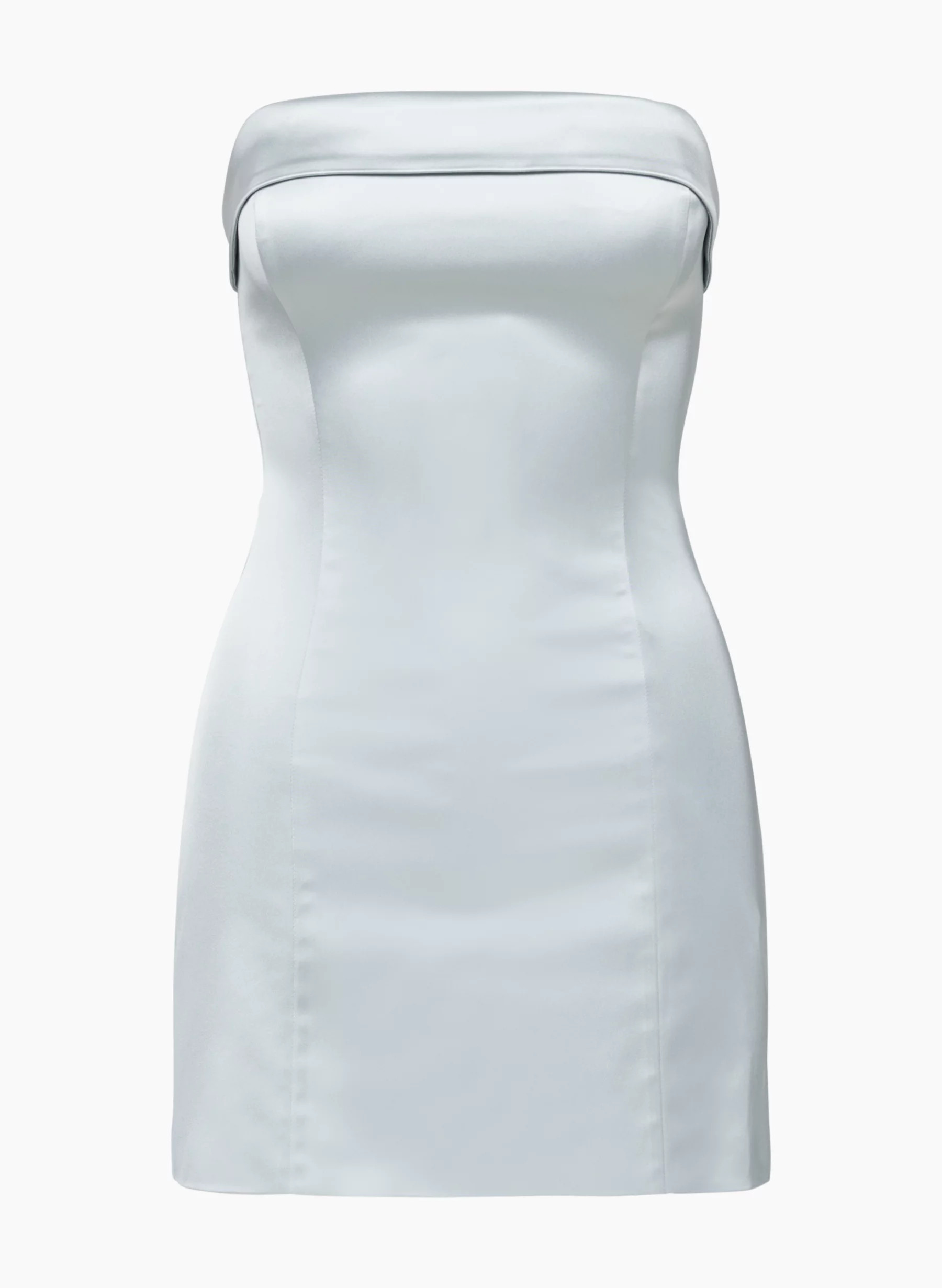 SHIMMER SATIN TUBE DRESS | Aritzia