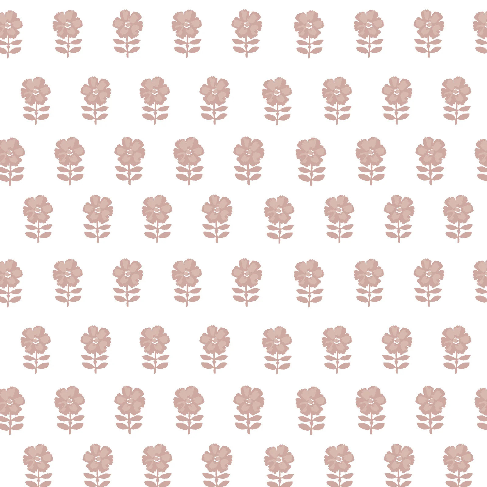 Lulu Floral Fabric in Dusty Pink | Brooke and Lou