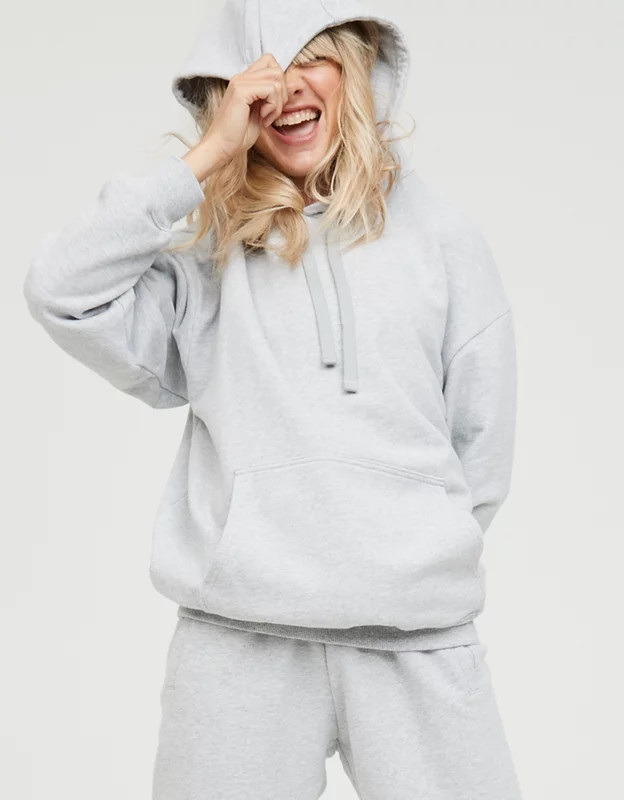 OFFLINE By Aerie Throw-Back Fleece Hoodie | American Eagle Outfitters (US & CA)