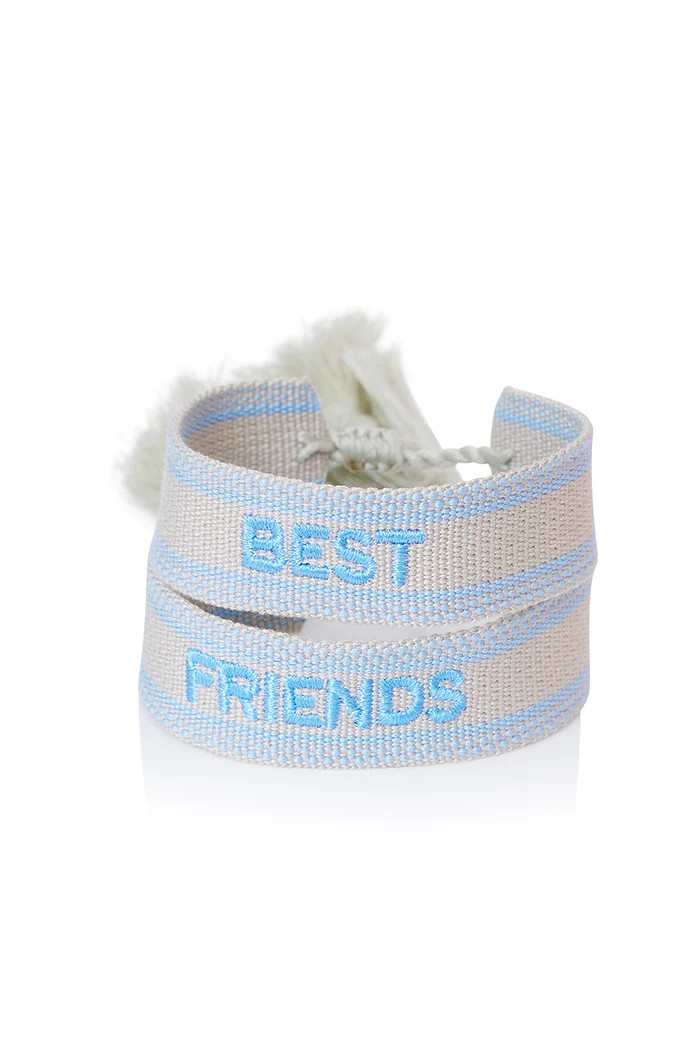 Best Friends Fabric Woven Bracelet Set | LoveShackFancy