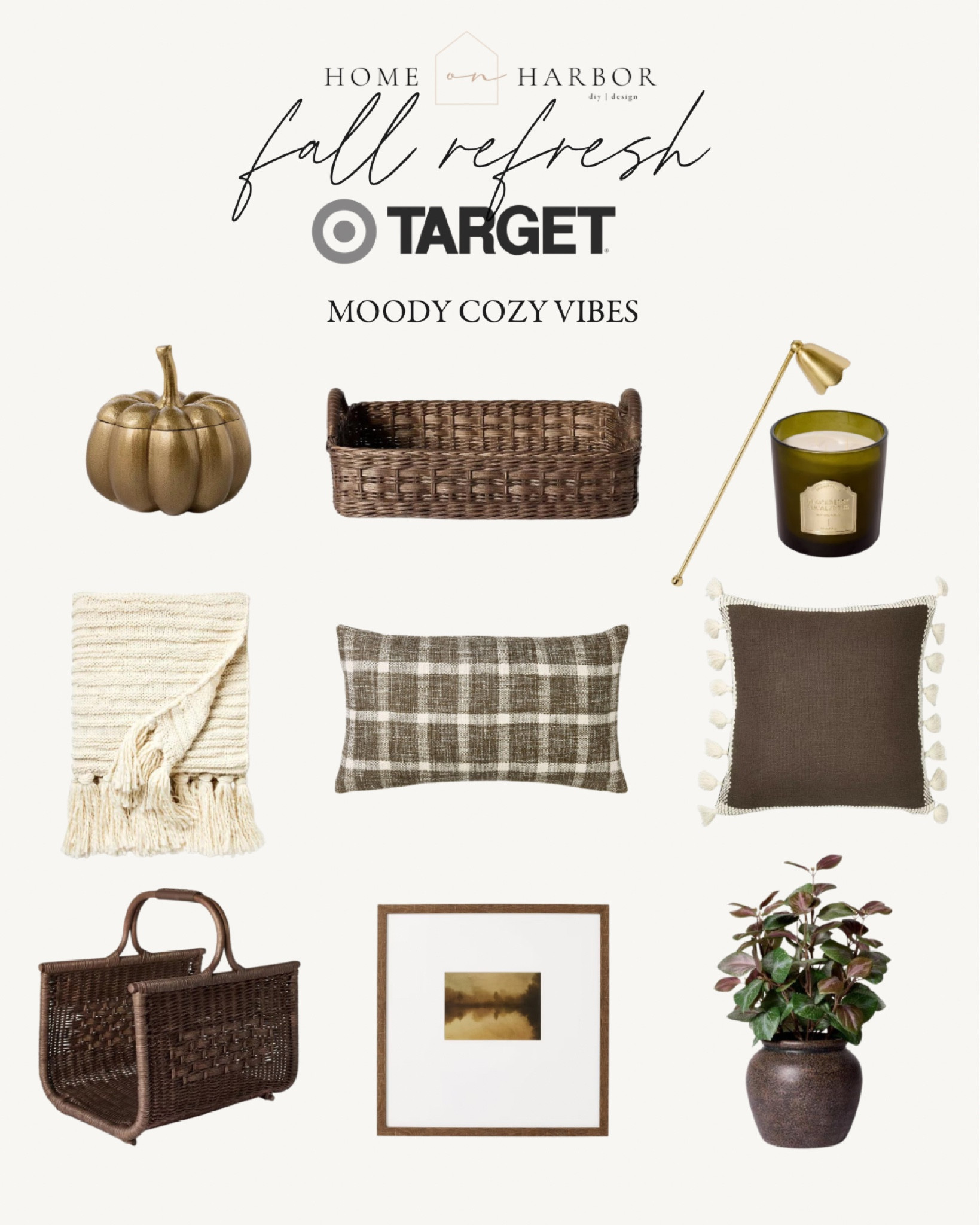 Cozy moody fall decor from Target 🤎

#fallhome #targetfinds

#LTKSeasonal #LTKHome #LTKStyleTip