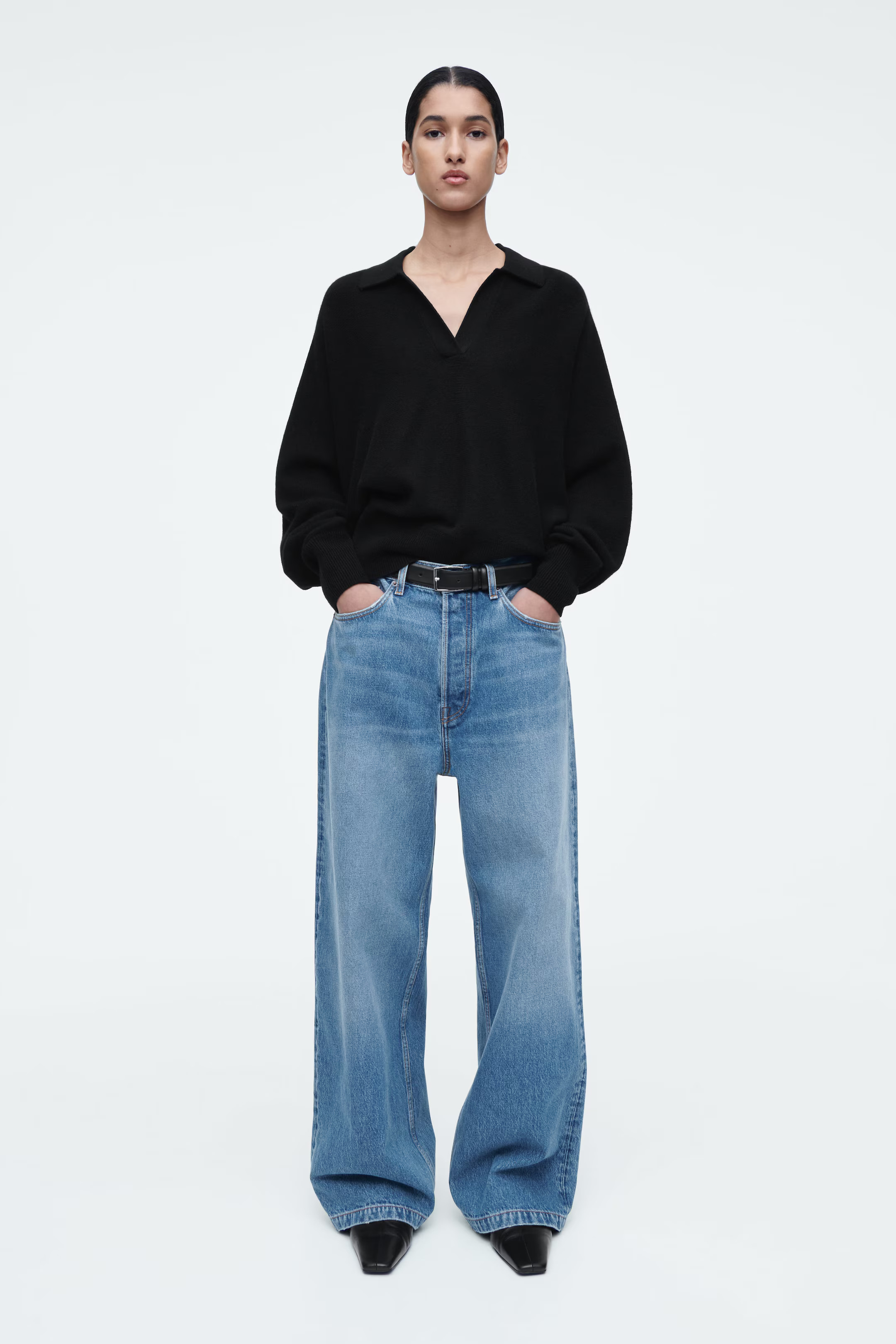 VOLUME WIDE-LEG JEANS - TRUE BLUE | COS GB | COS UK