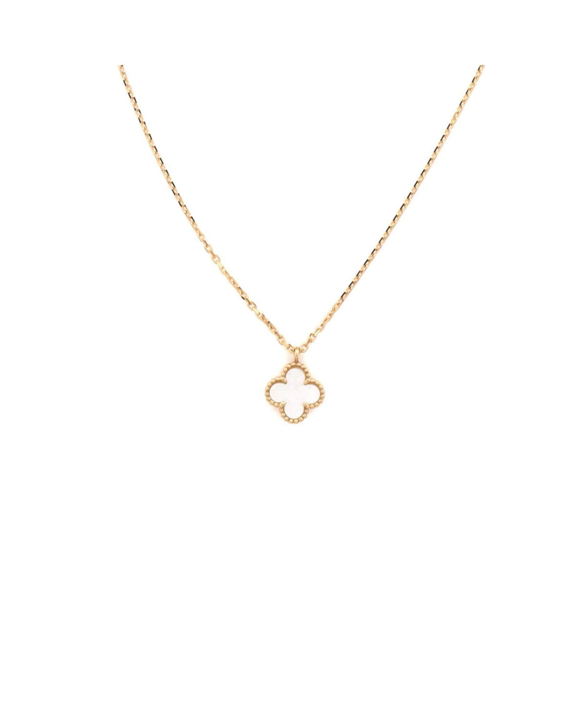 Pre-Owned Van Cleef & Arpels Sweet Alhambra Pendant Necklace - 18k yellow gold | Macy's