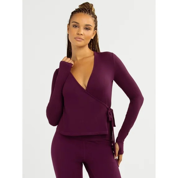 Jessica Simpson Women\u2019s Long Sleeve Ballet Top, Sizes XS-XXXL | Walmart (US)
