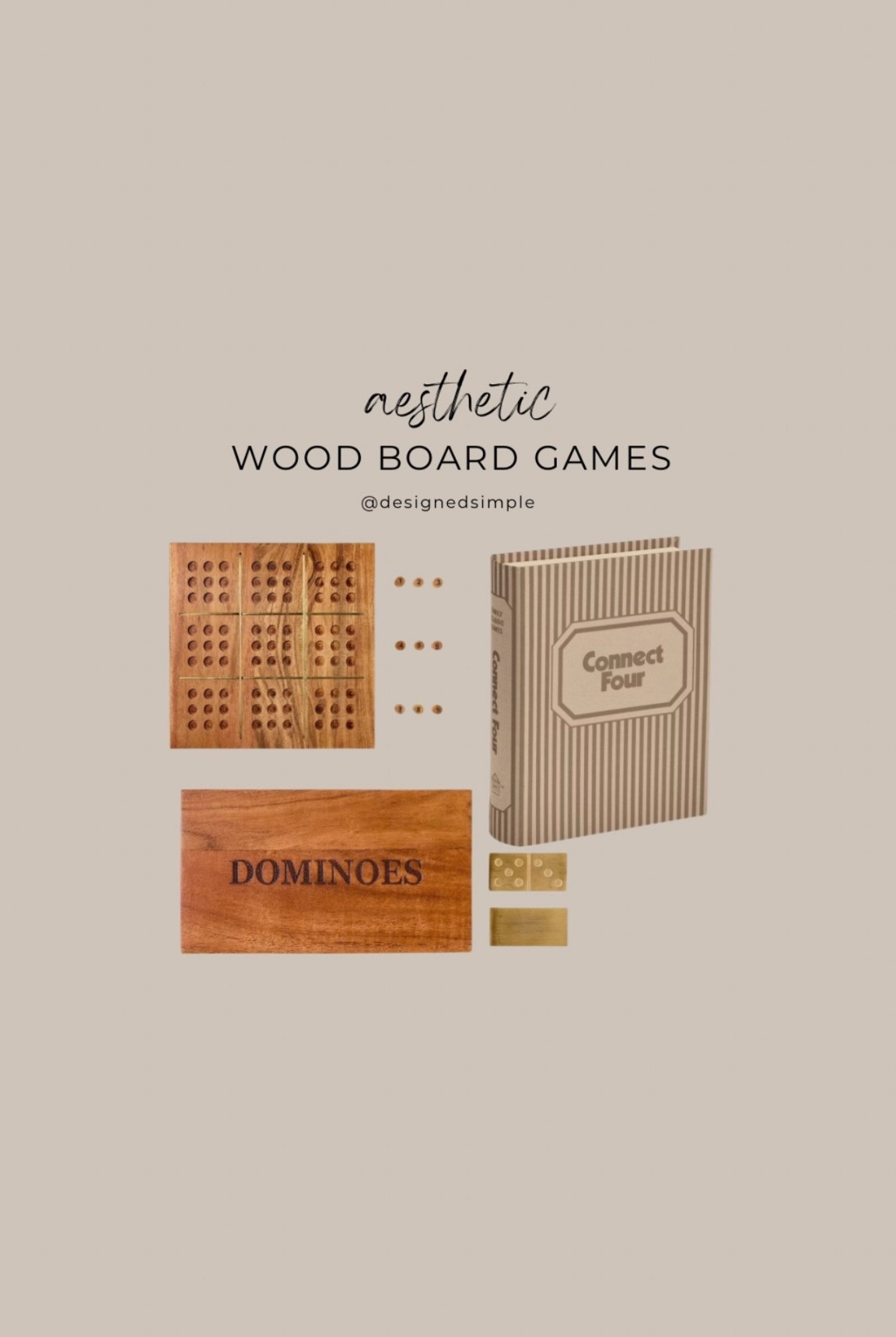 Perfect for shelf styling or coffee table decor! 

aesthetic board games, games to display on coffee table, coffee table decor, neutral board games 

#LTKSaleAlert #LTKmomlife #LTKHome