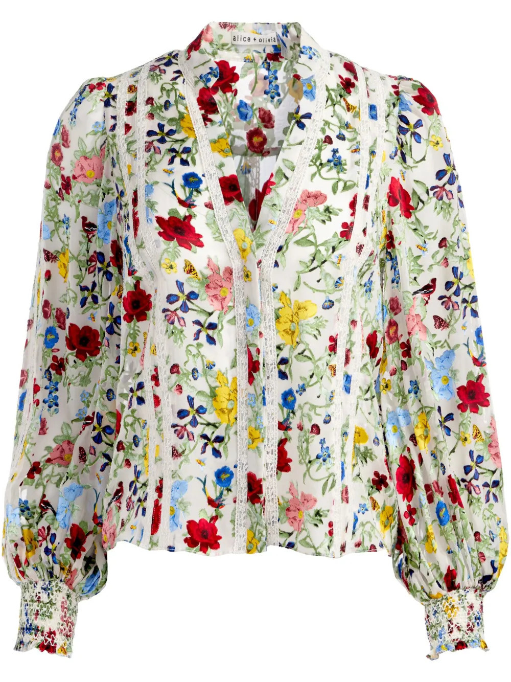 alice + olivia Arlette blouse - Neutrals | Farfetch Global