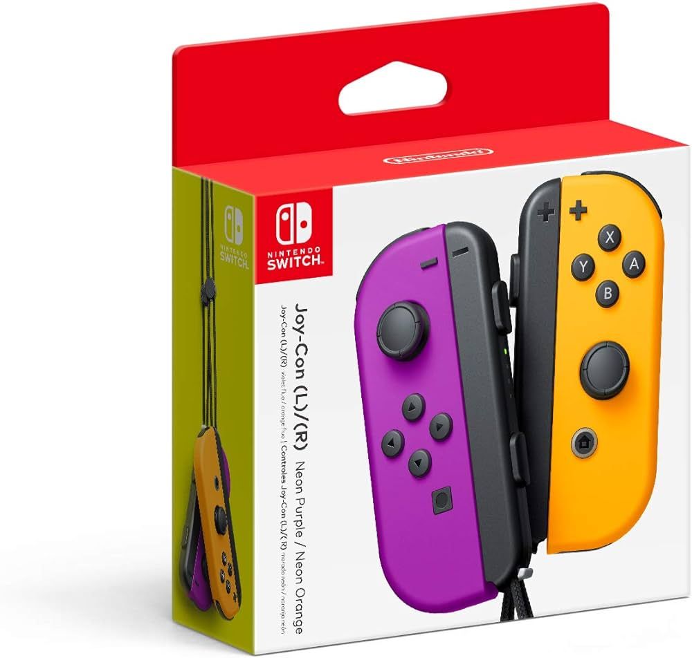 Nintendo Neon Purple/ Neon Orange Joy-Con (L-R) - Switch | Amazon (US)
