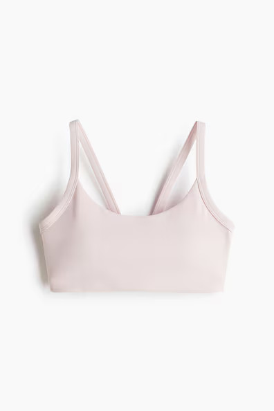 H & M - Medium Support Sports bra with SoftMove - Pink | H&M (UK, MY, IN, SG, PH, TW, HK)