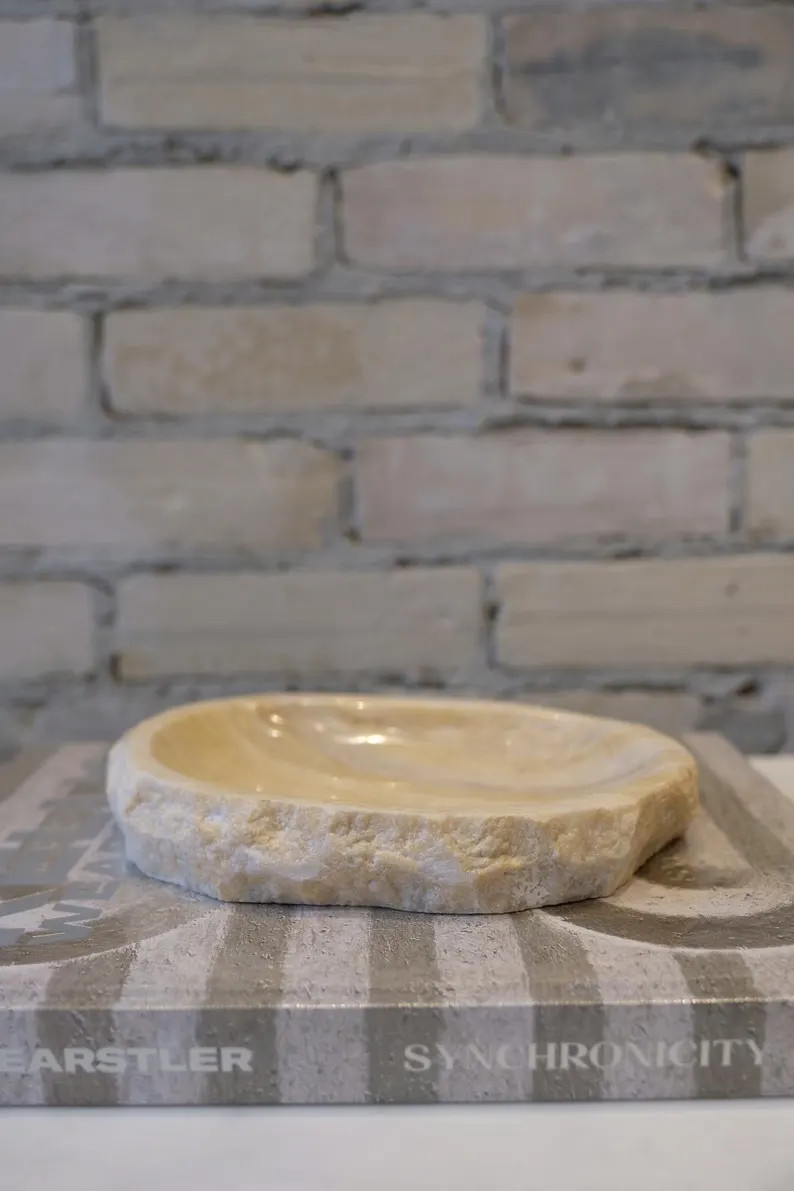 Hand Carved Onyx Catchall - Natural Stone Decorative Tray | Etsy (Global)