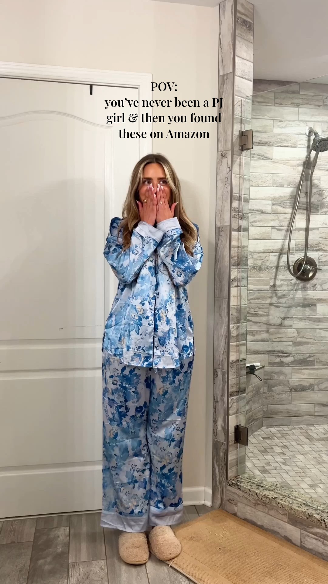 The best PJ’s I’ve ever worn! So lightweight, silky soft, stretchy pants, flowy top, what more could you want?! Also comes in a ton of colors💙 

#LTKFindsUnder50 #LTKStyleTip #LTKHome