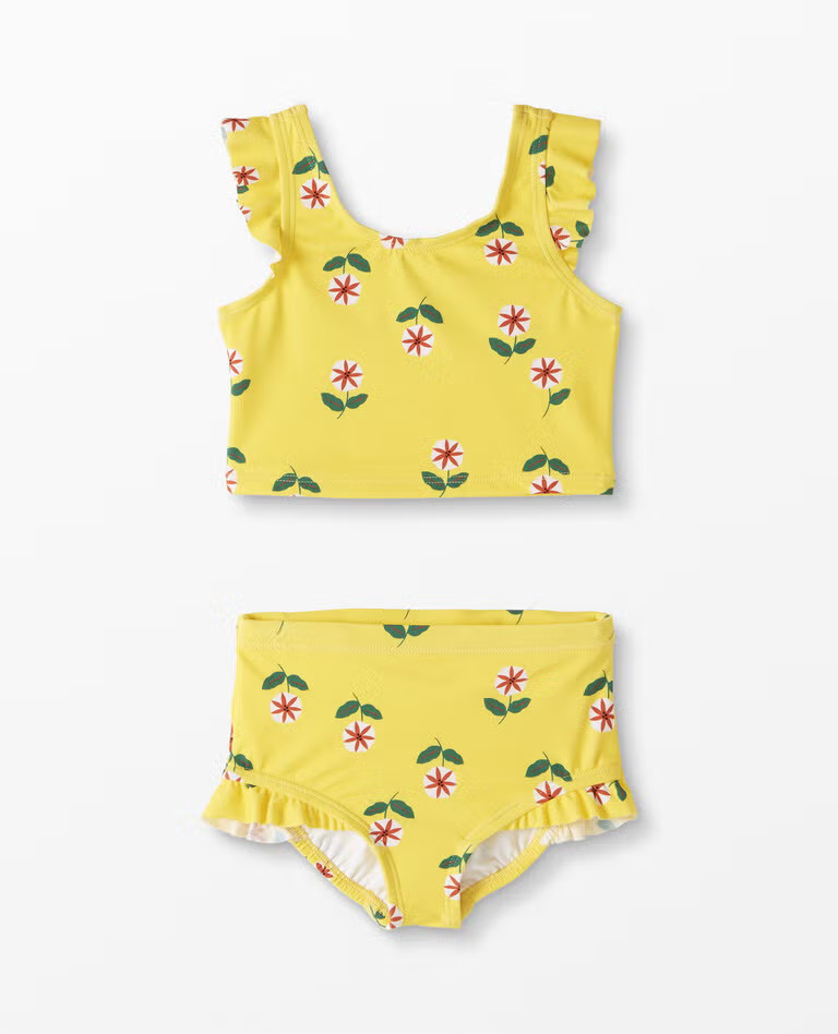 Recyceld Print Two Piece Ruffle Set | Hanna Andersson