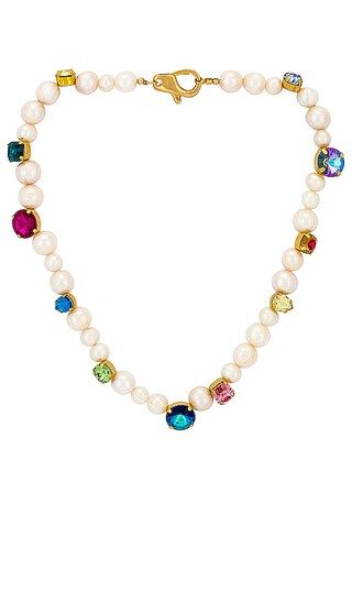 Diana Necklace in Glass Crystal And Freshwater Pearl | Revolve Clothing (Global)