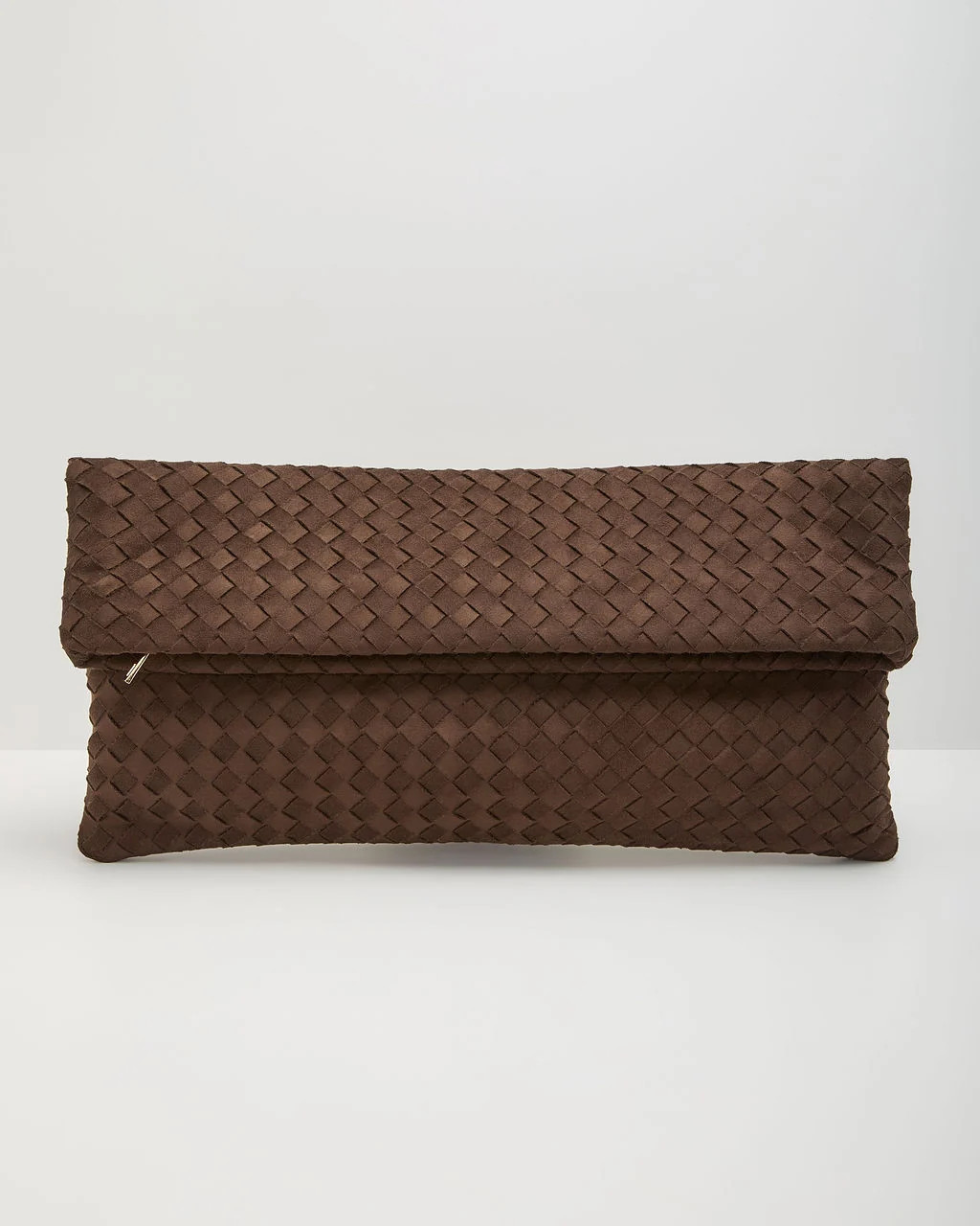 Wilma Woven Faux Suede Foldover Clutch | VICI