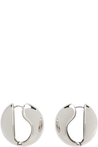 Silver Logo Earrings | SSENSE