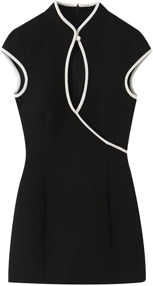 Women's Sleeveless Hollow-Out Decor Mini Dress Sexy Casual Party Club \ufeff \ufeff | Amazon (US)