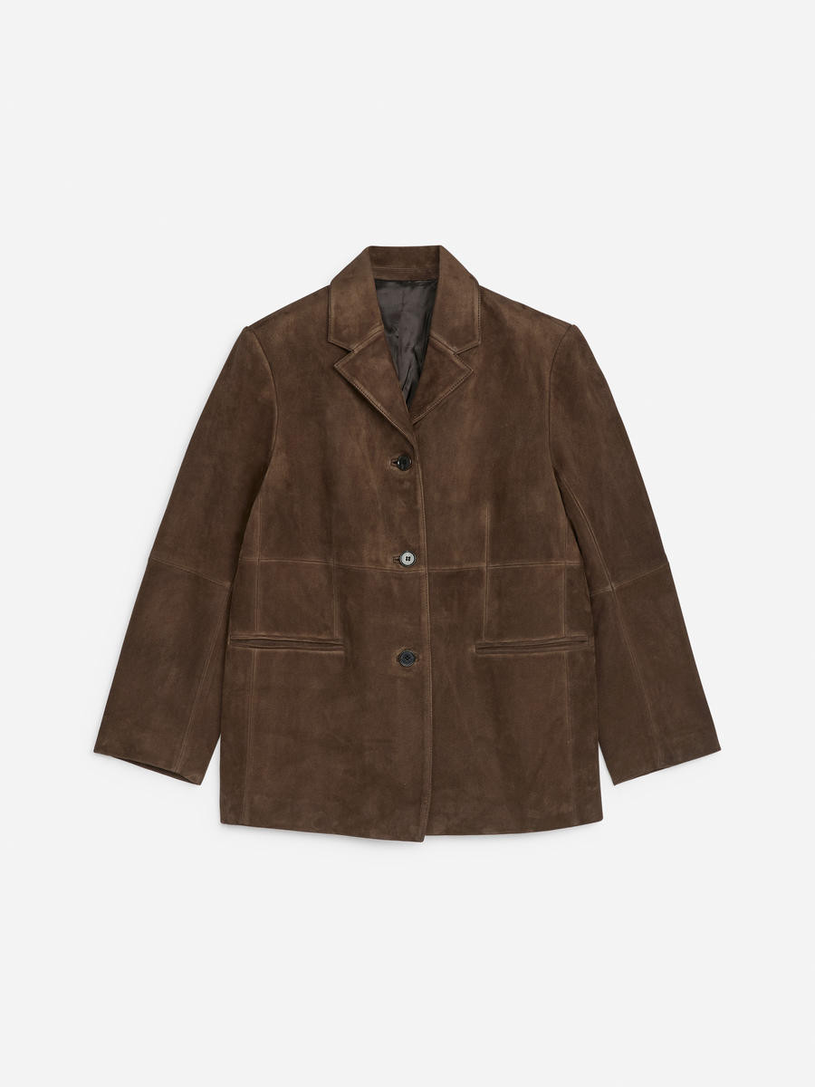 Lockerer Veloursblazer – Dunkelbraun – Damen – ARKET DE | Arket EU