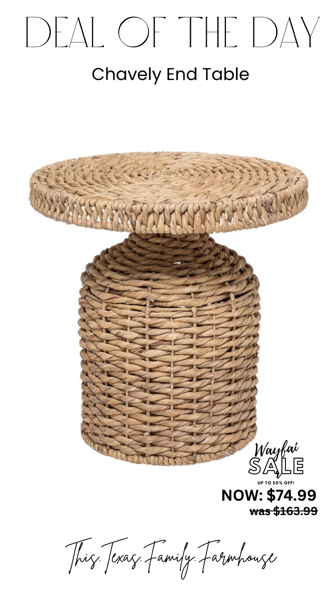 Deal of the Day | End Table | Farmhouse | Furniture Finds | Deals and Steals | Home Inspiration 

#LTKFallSale #LTKSeasonal #LTKHome