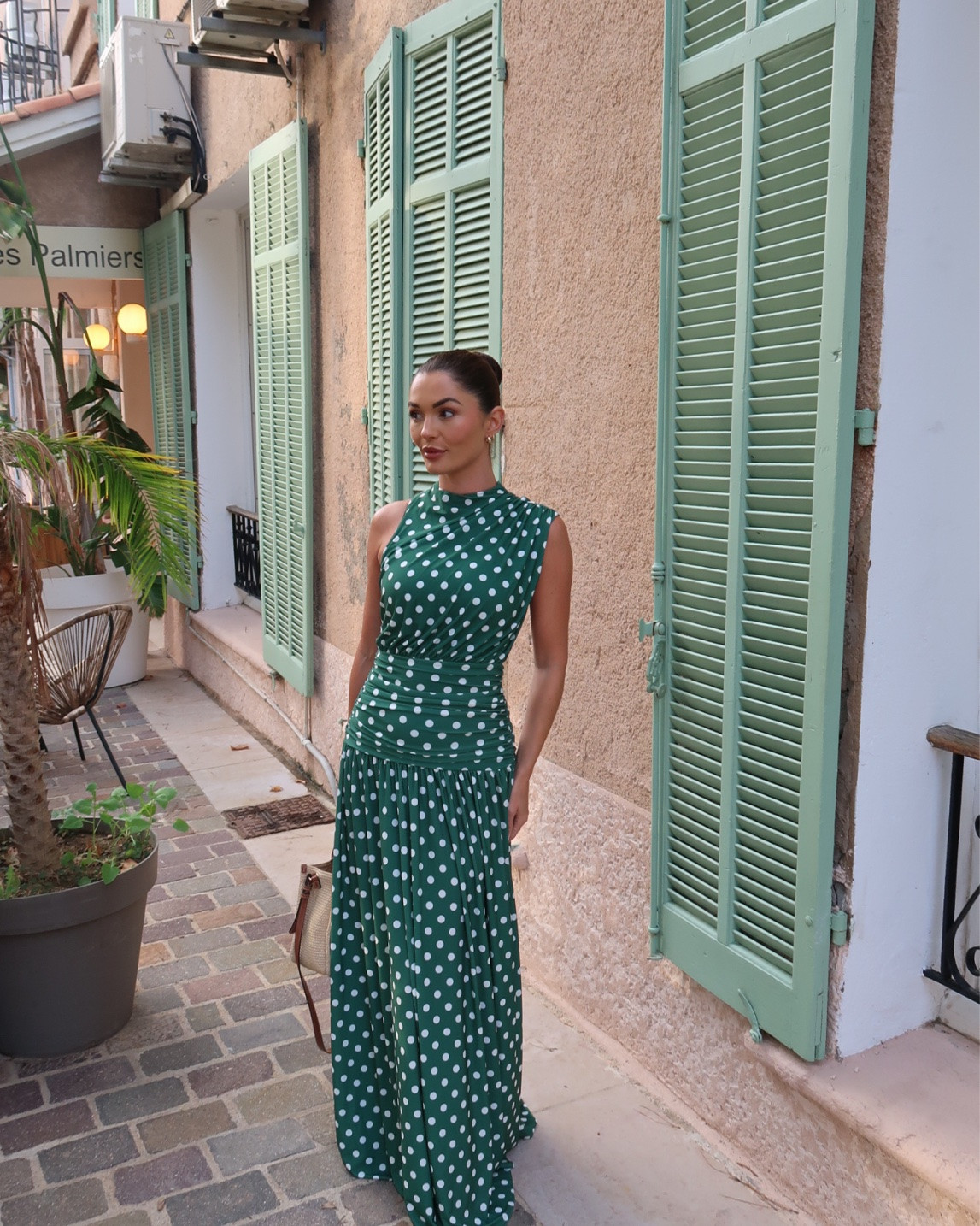 Green polka dot maxi dress 💚 love this for holiday with flats or will make a gorgeous wedding guest dress also come win brown & red. I wear an xs #maxidress #weddingguestdress #holidaydress #greendress

#LTKdresses #LTKdatenight #LTKwedding